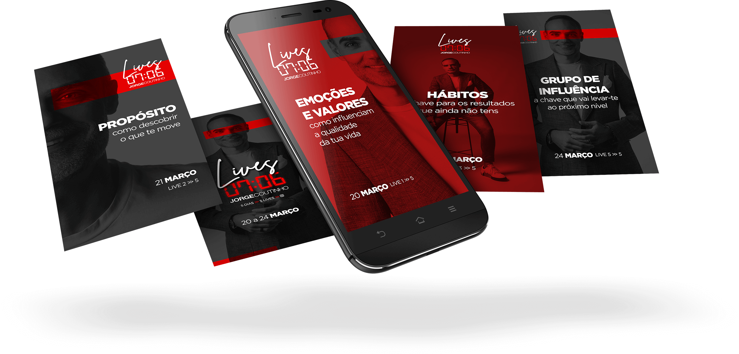 Projeto Redes Sociais, fotografia e criação de landing pages - Jorge Coutinho