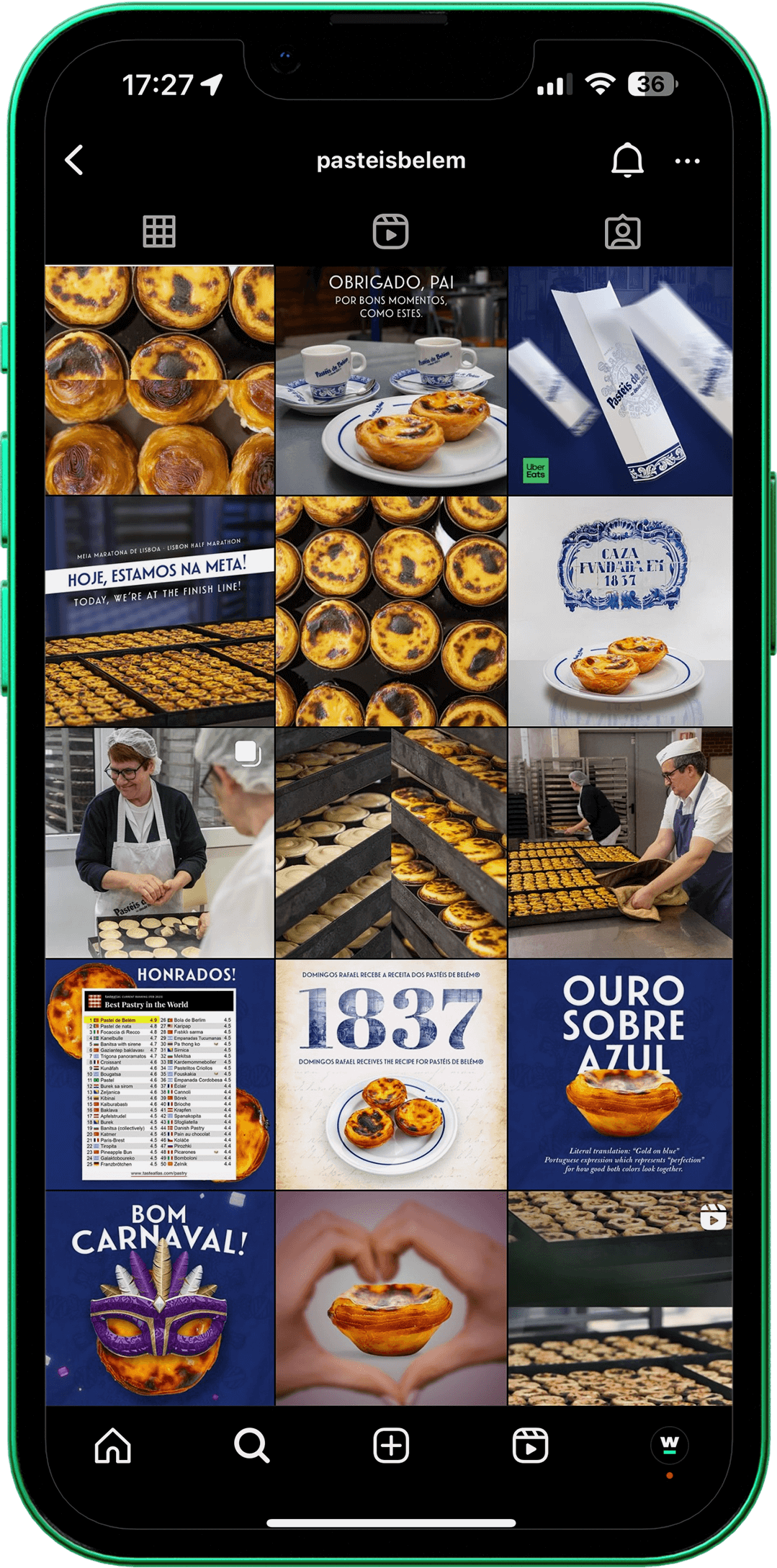 Projeto Redes Sociais e fotografia - Pasteis de Belém