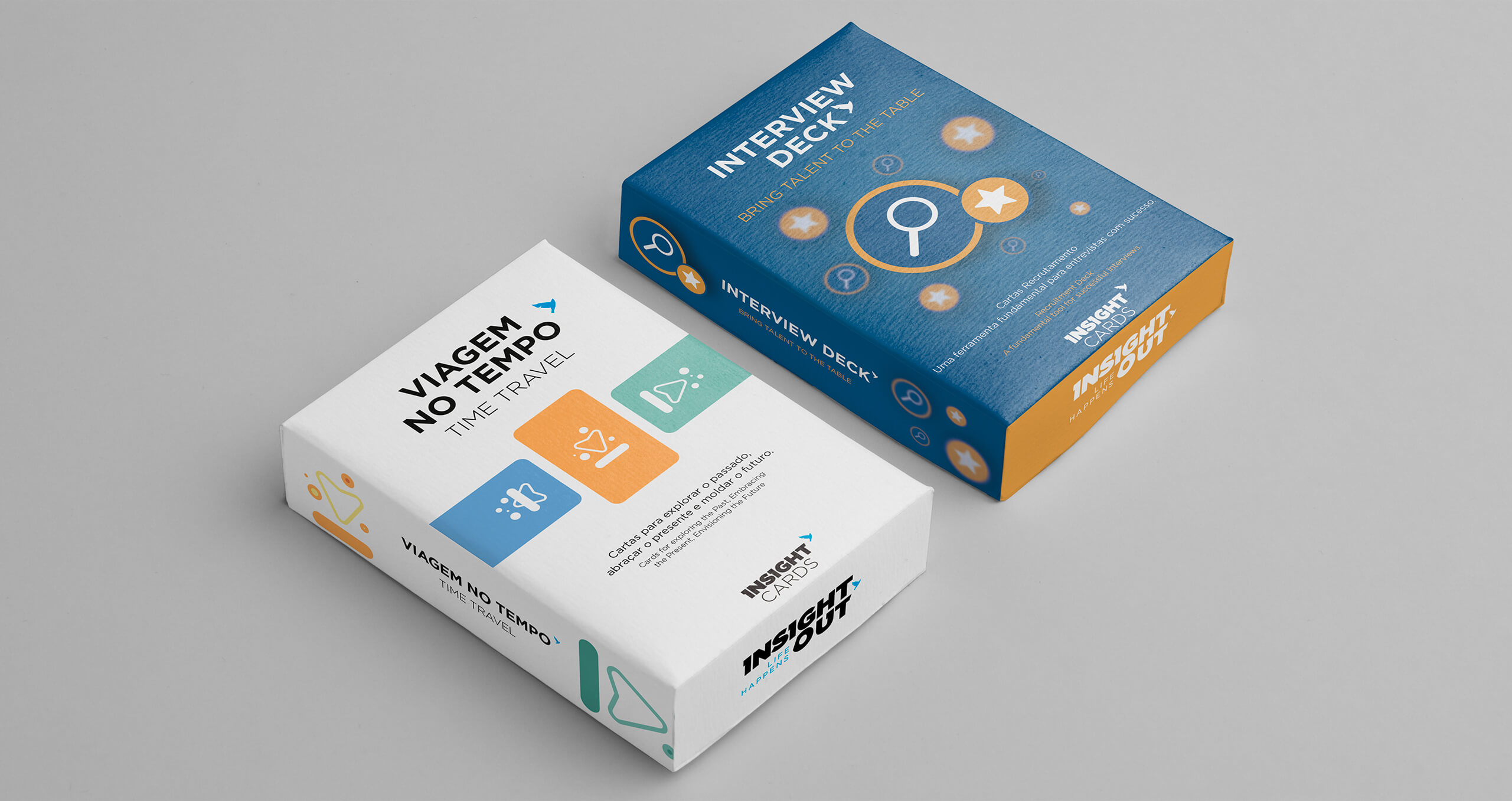 Portfolio de projetos Design e Web, Design de cartas- Insighout