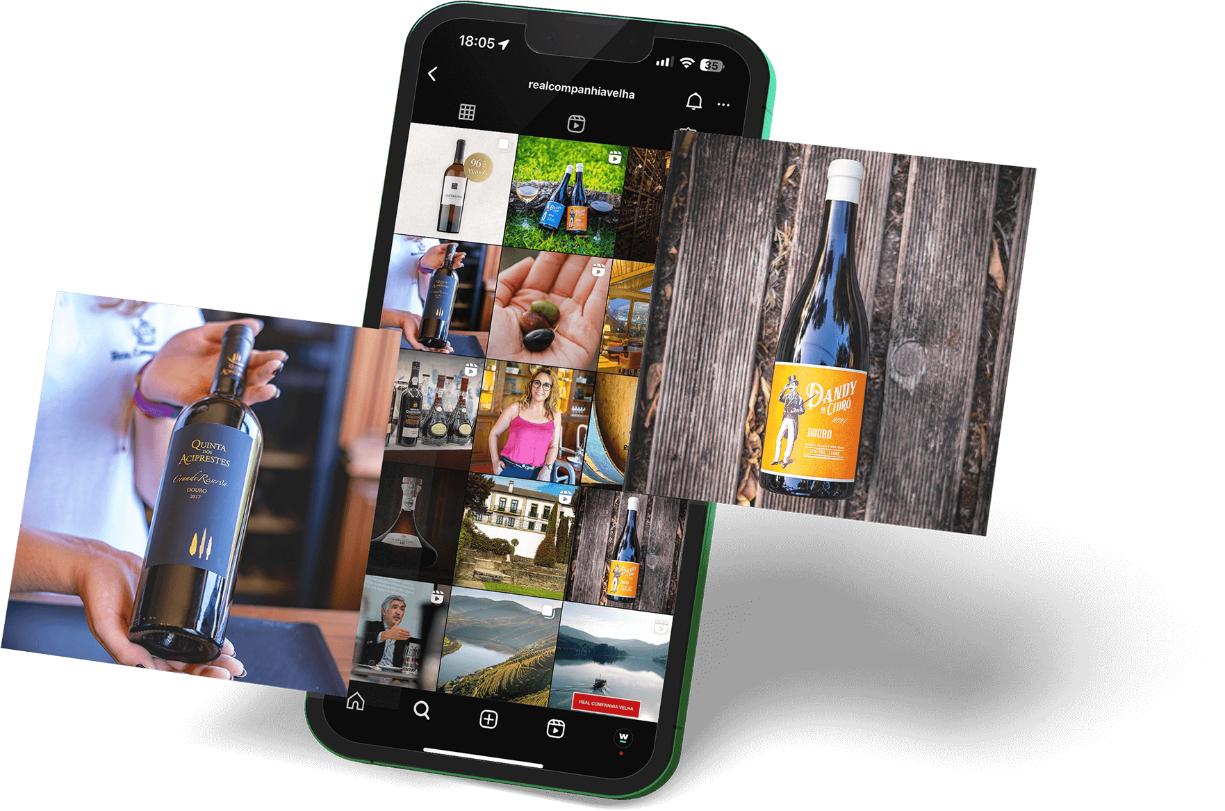 Portfolio, projetos de Fotografia, Design gráfico, Vídeo, Motion e Desenvolvimento de Websites para Real Companhia Velha, Quinta das Carvalhas e Delaforce.